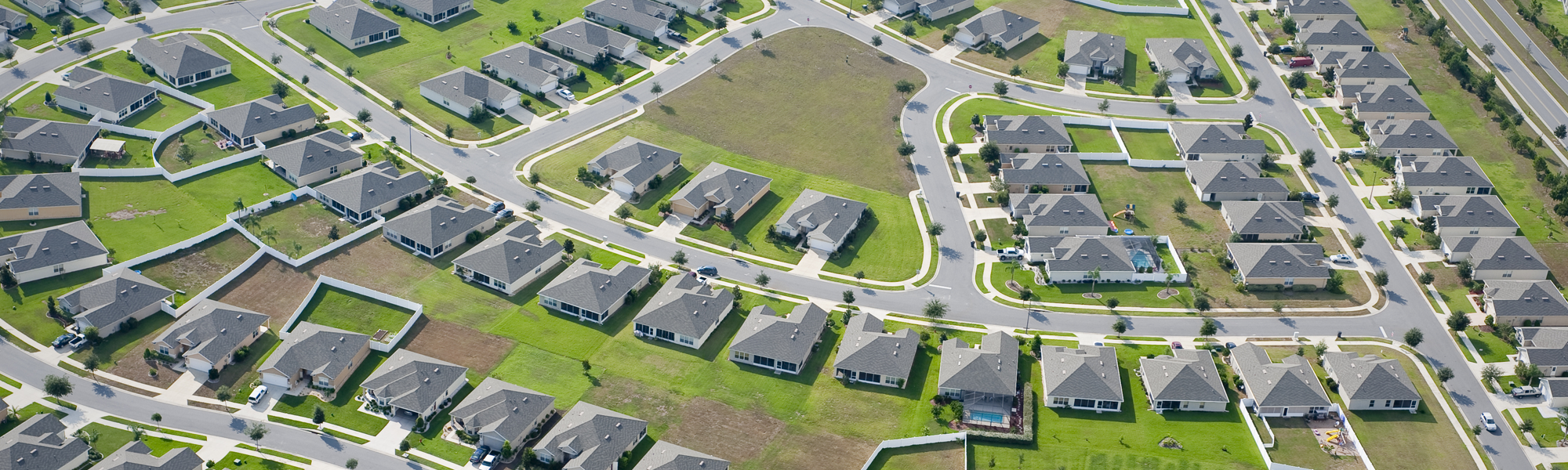 Neighborhood with New Houses